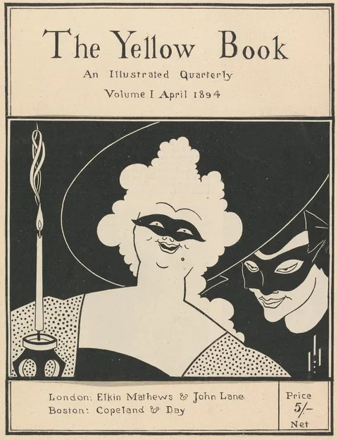 Aubrey Vincent Beardsley, Cover of "The Yellow Book: an Illustrated Quarterly", Volume I, April 1894