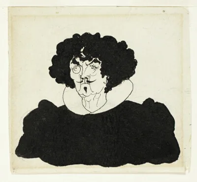 Aubrey Vincent Beardsley, Portrait of Whistler in Spanish 17th Century Costume