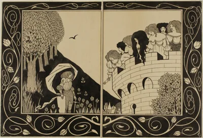 Aubrey Vincent Beardsley, Study for How a Devil in Woman's Likeness Would Have Tempted Sir Bors