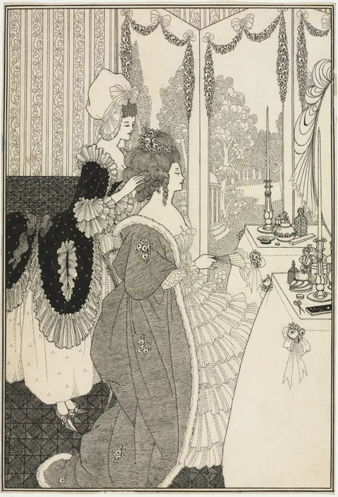 Aubrey Vincent Beardsley, The Toilet, from The Rape of the Lock by Alexander Pope