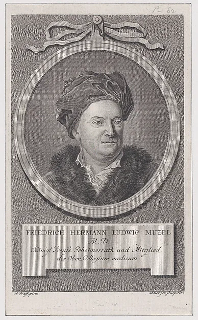 Daniel Berger, Portrait of Friedrich Ludwig Hermann Muzel