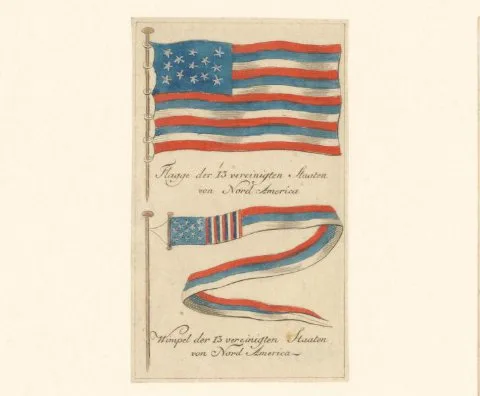 Daniel Berger, Vlag en wimpel van de dertien staten van Noord-Amerika