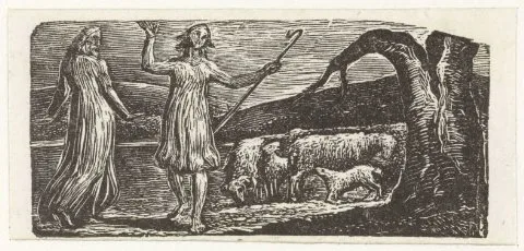 William Blake, Illustrations of imitation of Eclogue I