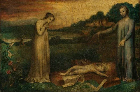 William Blake, The Christ Child asleep on a cross