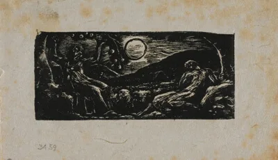William Blake, Thenot Under Fruit Tree, from The Pastorals of Virgil