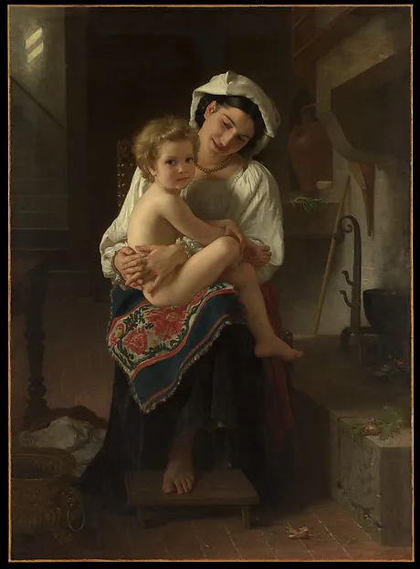 William-Adolphe Bouguereau, Young Mother Gazing at Her Child