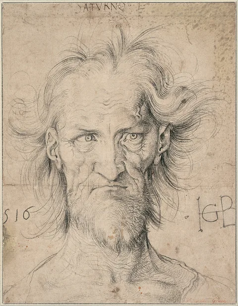 Hans Baldung Grien, Head of a Bearded Old Man