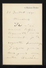 Giovanni Boldini, Brief aan Philip Zilcken