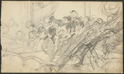 Giovanni Boldini, Audience at a Parisian Theatre I