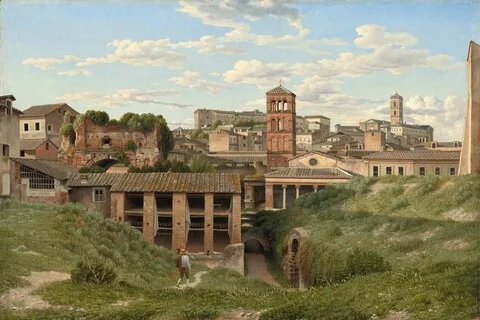 Christoffer Wilhelm Eckersberg, View of the Cloaca Maxima, Rome