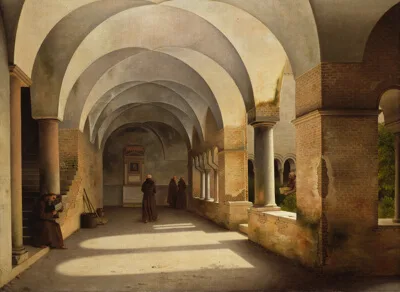 Christoffer Wilhelm Eckersberg, The Cloisters, San Lorenzo fuori le mura