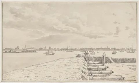Christoffer Wilhelm Eckersberg, View from the Battery toward the City