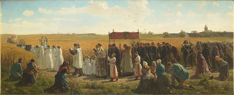 Jules Breton, The Blessing of the wheat in Artois