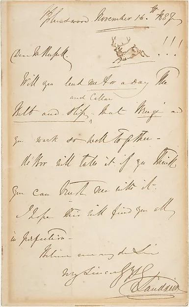 Edwin Landseer, Letter