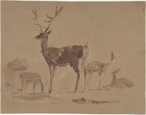 Edwin Landseer, Stag and does