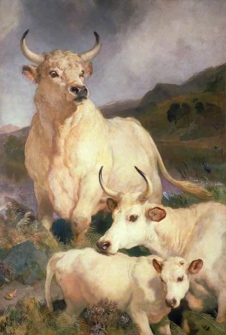 Edwin Landseer, Wild Cattle of Chillingham, Northumberland