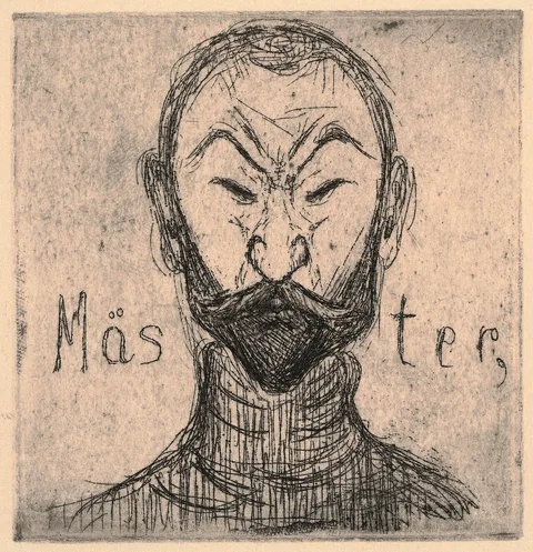 Hugo Simberg, Gallen-Kallela "Mäster"