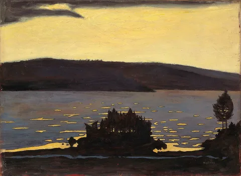 Hugo Simberg, Spring Evening During the Break-Up of the Ice