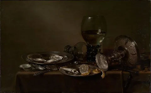 Willem Claesz. Heda, Still Life with Oysters, a Silver Tazza, and Glassware