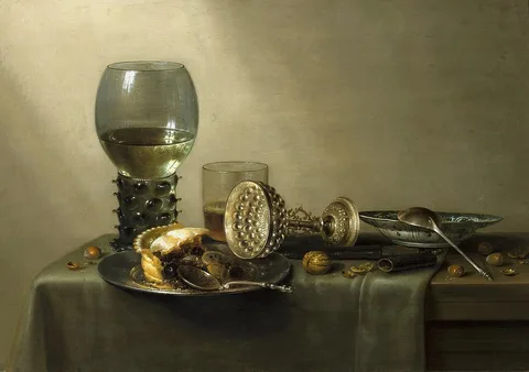 Willem Claesz. Heda, Dessert (Vanitas).
