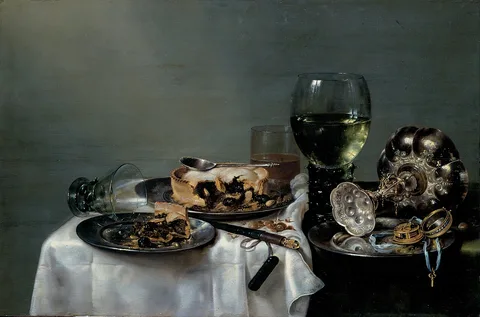 Willem Claesz. Heda, Breakfast Table with Blackberry Pie