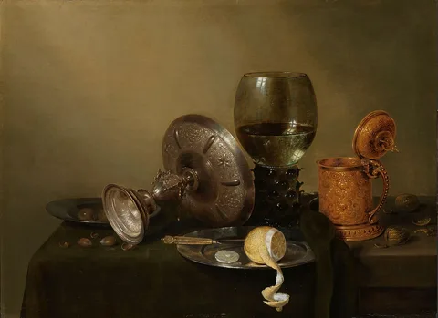 Willem Claesz. Heda, Still life with a gilded beer tankard