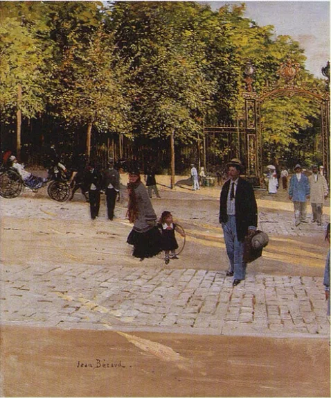 Jean Béraud, At the Gates of Parc Monceau