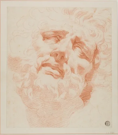 Andrea Appiani, Study for Head of Laocoon