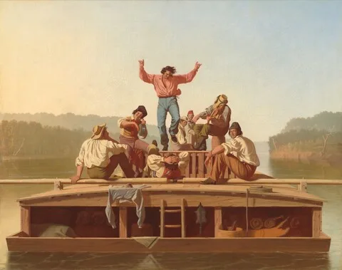 George Caleb Bingham, The Jolly Flatboatmen