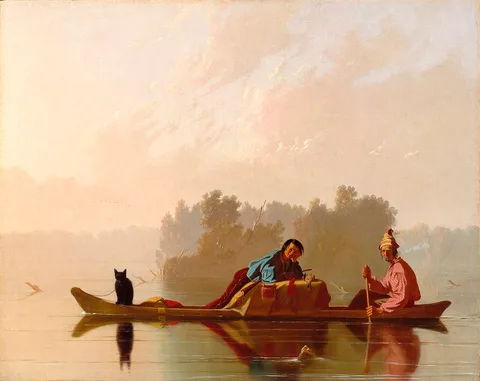 George Caleb Bingham, Fur Traders Descending the Missouri