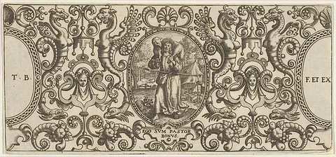 Theodor de Bry, The Good Shepherd, from Grotisch fur alle Kunstler