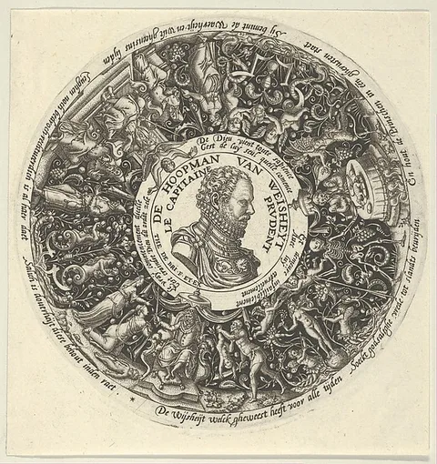 Theodor de Bry, Portrait of William I of Orange, from a Series of Tazza Designs