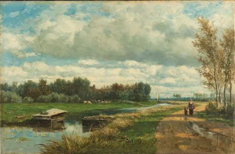Willem Roelofs, Landscape in the Environs of The Hague