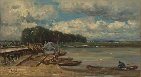 Willem Roelofs, De brug over de IJssel bij Doesburg