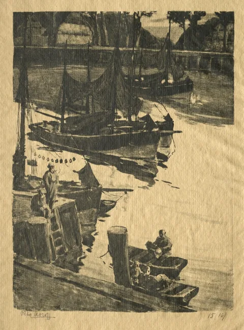 Willem Roelofs, The Wharf