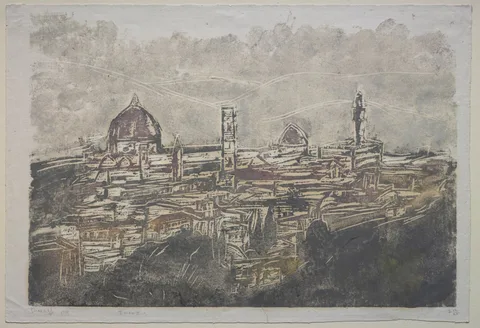 Ellen Thesleff, View of Florence, Italy