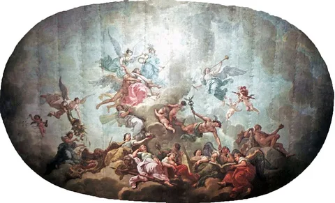 Charles-Amédée-Philippe van Loo, The Elevation of the Great Elector into Olympus