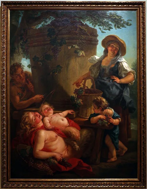 Charles-Amédée-Philippe van Loo, The Satyrs