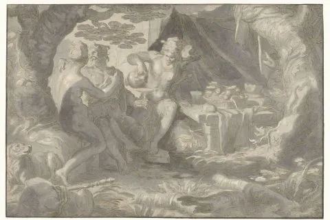 Joachim Wtewael, Lot en zijn dochters