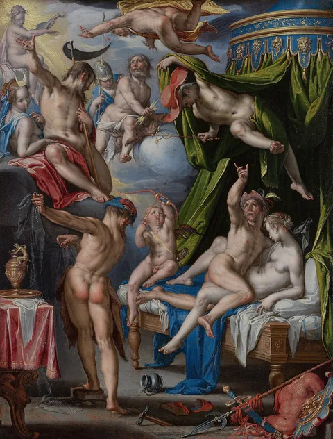Joachim Wtewael, Mars and Venus Surprised by Vulcan.