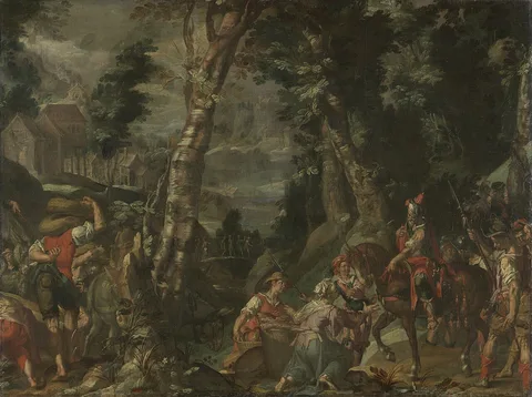 Joachim Wtewael, Meeting between David and Abigail