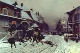 Alphonse de Neuville, The Attack at Dawn