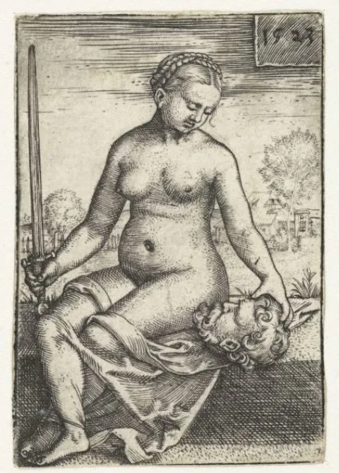 Barthel Beham, Judith met hoofd van Holofernes en zwaard