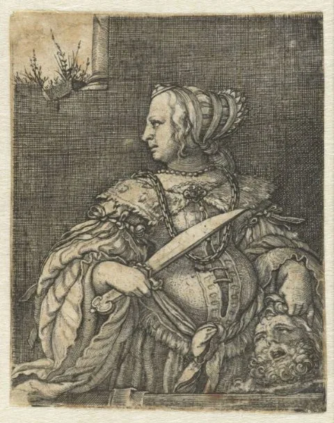 Barthel Beham, Judith met hoofd van Holofernes en zwaard
