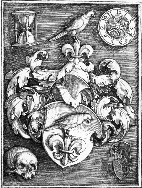 Barthel Beham, Bookplate of Hieronymus Baumgartner