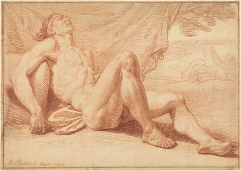 Bernard Picart, A Reclining Male Nude