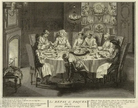 Bernard Picart, Passover Meal Among Portuguese Jews