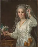 François-Hubert Drouais, Portrait of a Young Woman as a Vestal Virgin