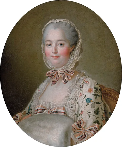 François-Hubert Drouais, Portrait of Madame de Pompadour with a fur muff