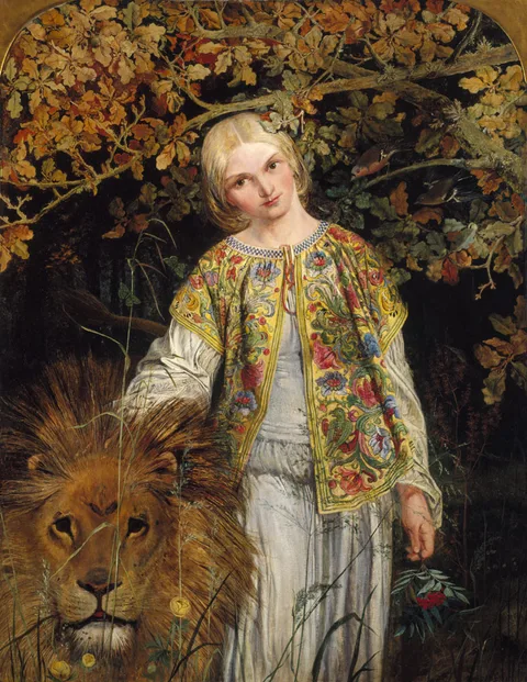 William Bell Scott, Una and the Lion (from Spenser's 'The Faerie Queene')